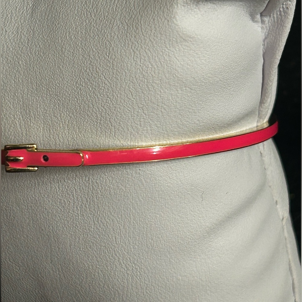 Michael Kors Pink Enamel and Gold Buckle Design Bracelet - Picture 7 of 16